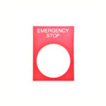 Emergency Stop Label
