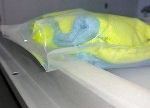 Poorly staged vacuum bag