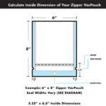 Calculate Inside Dimension on Zipper Pouch