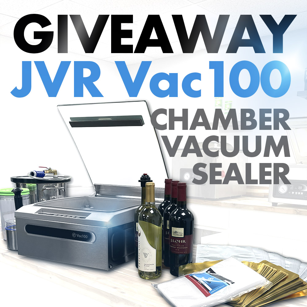 Giveaway - JVR Vac100 - chamber vacuum sealer