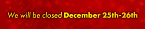 Christmas Closure