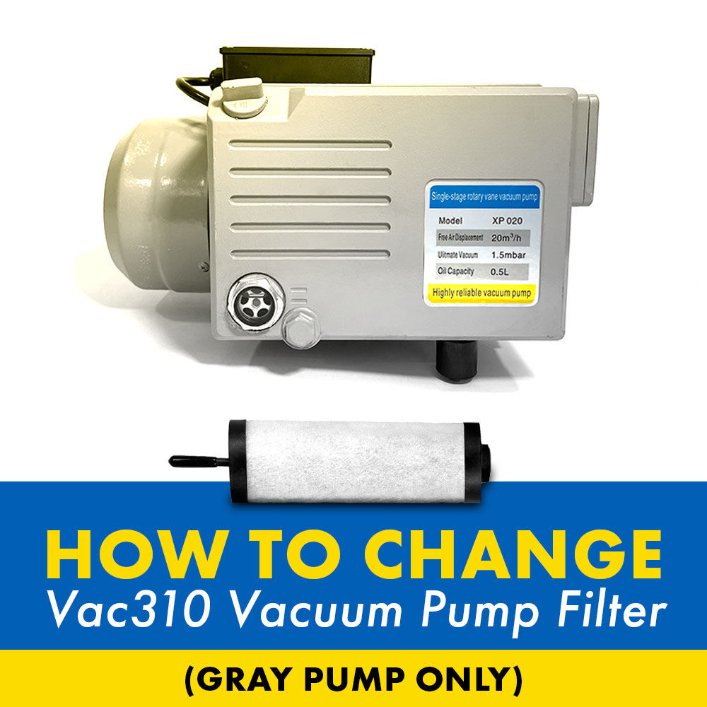 How To Change Vacuum Pump Exhaust Filter - Vac310