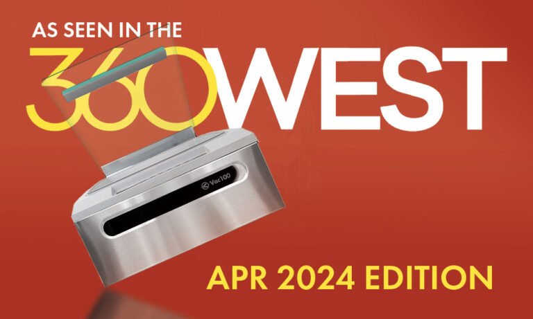 JVR Vac100 in the 360 West Magazine