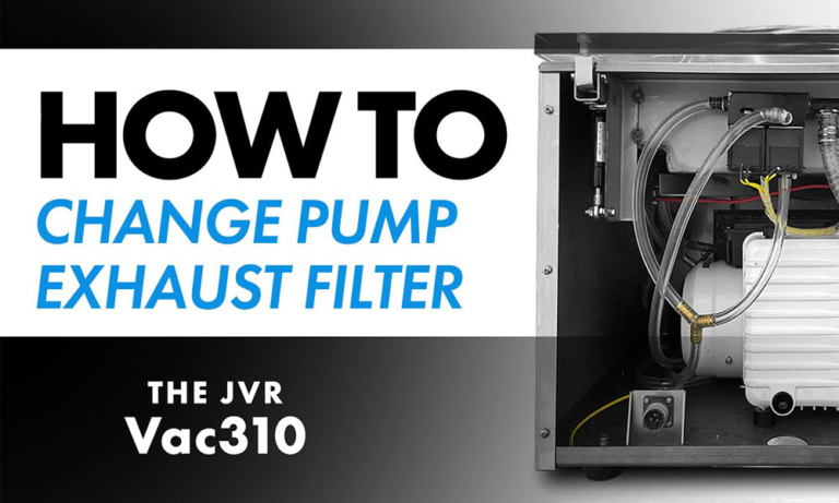 How to Change the Vacuum Pump Exhaust Filter (310-33, RVS20-32): Vac310