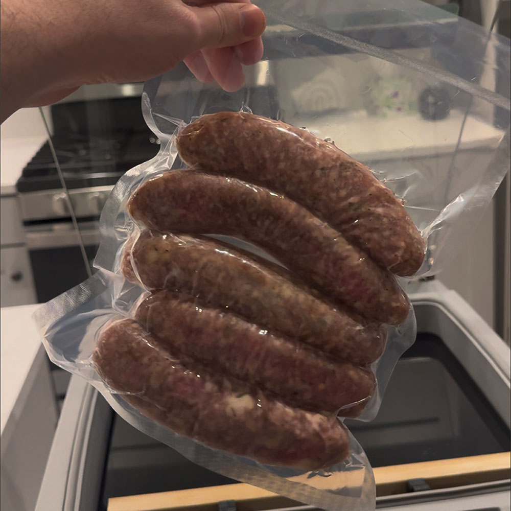 How to Vacuum Seal Sausage - Final Product