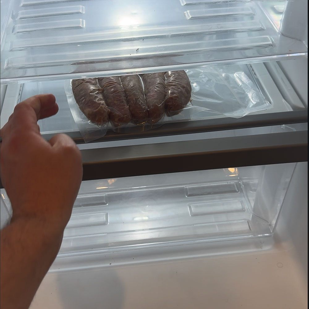How to Vacuum Seal Sausage - Refrigerate