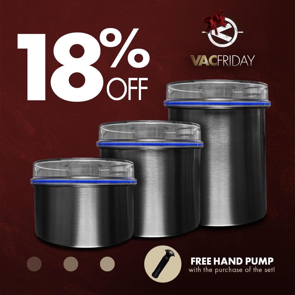 Stainless Steel Vacuum Canisters - VacLok - VacFriday Deals 2026